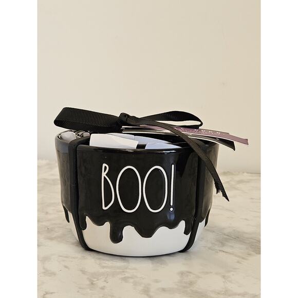 Rae Dunn Halloween BOO Measuring Cups 2024 NEW Black White Kitchen Decor